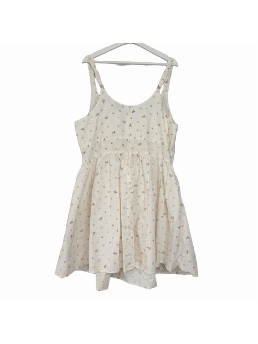 Torrid Corset Detail Mini Dress Plus Size 18 Cotton Floral Cottagecore Milkmaid - Picture 3 of 14